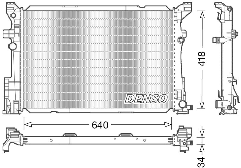 РАДИАТОР ОХЛАЖДЕНИЯ ДВС MERCEDES W176 W246 C117 X117 X156