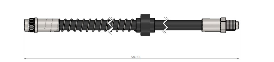 ШЛАНГ ТОРМОЗНОЙ  ПЕРЕДНИЙ C5 (DC.DE.RE.RC) 01-.