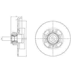 ДИСК ЗАДНЕГО ТОРМОЗА (ШТУКА) MGN II (05-08)SCENIC 05>(270x82.5x5)
