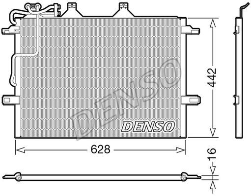 РАДИАТОР КОНДИЦИОНЕРА ВОЗДУХА MERCEDES W211 S211 C219