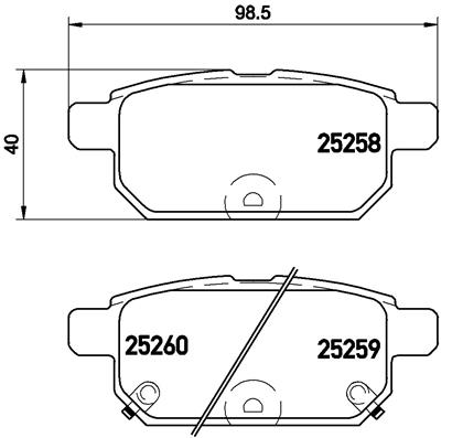 КОЛОДКИ ТОРМОЗНЫЕ ЗАДНИЕ-(SUZUKI SWIFT 2011>2013BALENO16-SX-CROSS 13-SWIFT 1.2 17-VITARA 16-) Low-Met