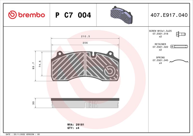 КОЛОДКИ ТОРМОЗНЫЕ KING LONG XMQ 0810->-RENAULT TRUCKS MIDLUM 0100->-VOLVO FL II 0506->