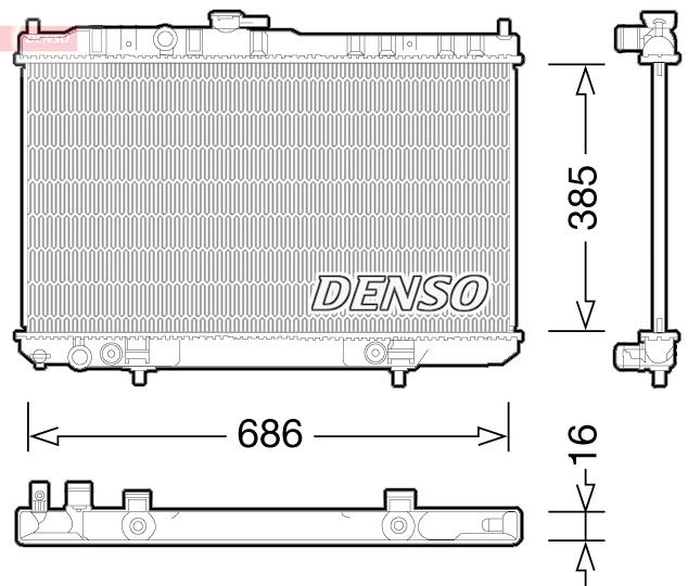 РАДИАТОР. ОХЛАЖДЕНИЕ ДВИГАТЕЛЯ NISSAN ALMERA CLASSIC (06-)