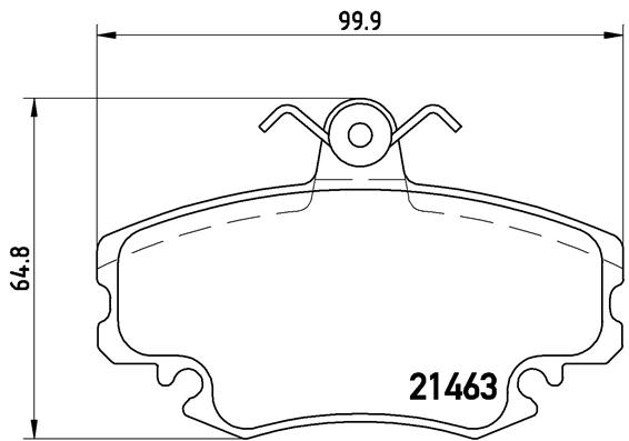 КОЛОДКИ ТОРМОЗНЫЕ ПЕРЕДНИЕ (RENAULT R19-R21-CLIO-MEGANE)