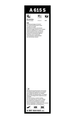 КОМПЛЕКТ СТЕКЛООЧИСТИТЕЛЯ SUPURGESI 650mm  600mm MERCEDES SPRINTER B907 B910 18>