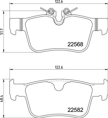 КОЛОДКИ ЗАДНИЕ VOLVO S90 2.0D3 2.0D4 2.0D5 2.0T5 2.0T6 (2016=> V90 2016=> XC60 17=> V60 ( 16 ?NC JANT )