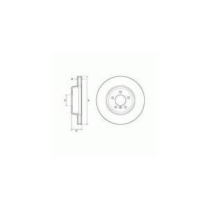 ДИСК ТОРМОЗНОЙ ПЕРЕДНИЙ ASTRA K 15=> (16 ДЮЙМОВ  5 DELIK) (300x26x5DL ВЕНТИЛИРУЕМЫЕ)