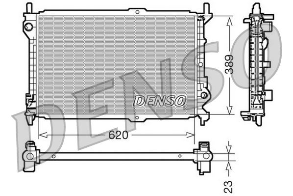 РАДИАТОР ОХЛАЖДЕНИЯ ДВС CONNECT 1.8TDCI 75 90PS 03>09 KLIMASIZ