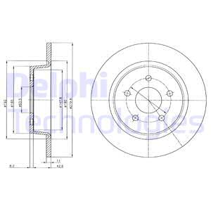 ДИСК ТОРМОЗНОЙ ЗАДНИЙ НОВЫЙ CONNECT CHC 1.6 1.5 TDCI 15> C-MAX 12> KUGA II 13>20 GRAND C-MAX 11> ЦЕНТРLEME CAPI 63.5 mm YUKSEKLIK 50.8 mm 5 Delik DIS CAP 279.8
