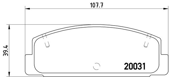 КОЛОДКИ ТОРМОЗНЫЕ ЗАДНИЕ (MAZDA-6 03>10626 98>02) Low-Met