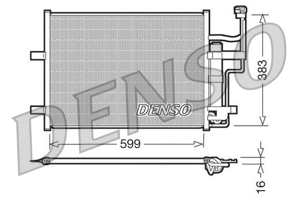 РАДИАТОР КОНДИЦИОНЕРА MAZDA 3 (00-09)