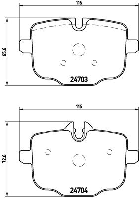 КОЛОДКИ ТОРМОЗНЫЕ ЗАДНИЕ (BMW F10-F11-F12-F13-F06-5.35 5.25)