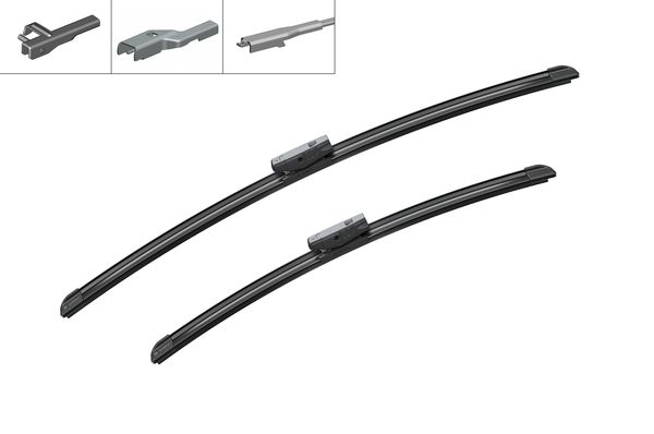 ЩЕТКА СТЕКЛООЧИСТИТЕЛЯ AEROTWIN  TK 60cm+47. 5cm (ТИП БАНАНА) CADDY 04=>GOLF V-VI 03=>JETTA 05=>PASSAT 05=>NTOURAN 06=>