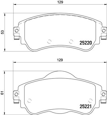 КОЛОДКИ ТОРМОЗНЫЕ ПЕРЕДНИЕ (CITROEN C4 1.4-1.6HDI 09- DS4 1.6HDI 11-)
