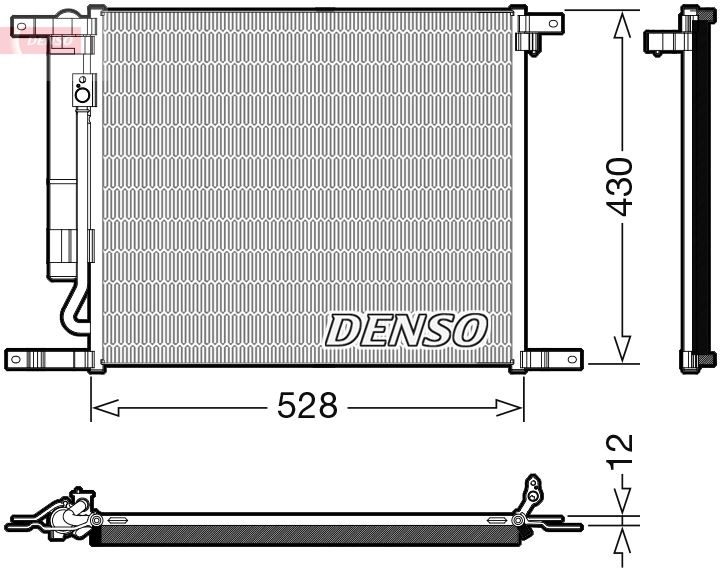 РАДИАТОР КОНДИЦИОНЕРА CHEVROLET AVEO  KALOS (T250. T255) (05-)