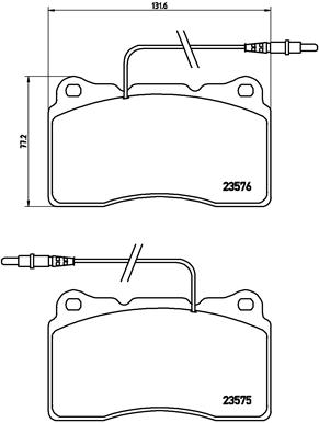 КОЛОДКИ ТОРМОЗНЫЕ ПЕРЕДНИЕ WVA 23110 (ALFA ROMEO 166 2.0 TURBO 2.5 3.0 98-)