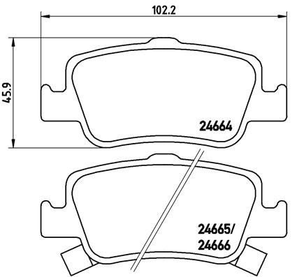 КОЛОДКИ ТОРМОЗНЫЕ TOYOTA AURIS (E15) 1006-0912-TOYOTA AURIS (E18) 1012-1218-TOYOTA COROLLA SALOON (E