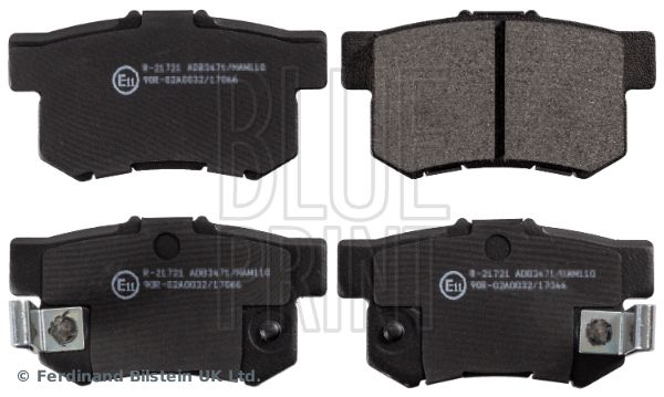 КОЛОДКИ ТОРМОЗНЫЕ ЗАДНИЕ CIVIC VII (01-05)- CIVIC VIII 05=> ACCORD VII (98-02)- ACCORD VIII 06=>