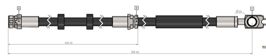 ШЛАНГ ТОРМОЗНОЙ  ПЕРЕДНИЙ RAPID (Spaceback NH1) (NH3) 12-..