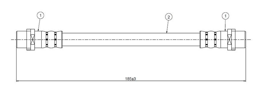 ШЛАНГ ТОРМОЗНОЙ  ЗАДНИЙ A8 94.