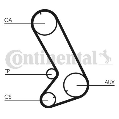 РЕМЕНЬ ГРМ (124x240) HONDA CIVIC 1.6 16V (88-91) ROVER 216 416 1.6GTI 16V (90-96) CHRYSLER 52