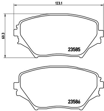 КОЛОДКИ ТОРМОЗНЫЕ ПЕРЕДНИЕ-(TOYOTA RAV4 00>05) Low-Met