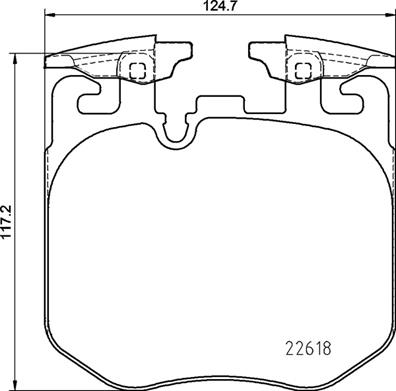 КОЛОДКИ ТОРМОЗНЫЕ ПЕРЕДНИЕ BMW G20-G30-G11-G12-G05-G06 M Performance