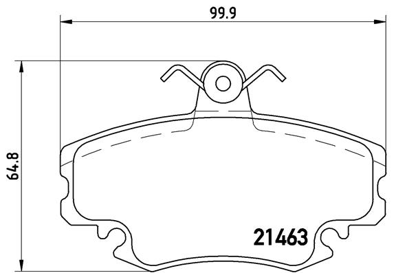 КОЛОДКИ ТОРМОЗНЫЕ ПЕРЕДНИЕ (DACIA LOGAN 1.4-1.5DCI 1.6 16V 05-SANDERO 08-)