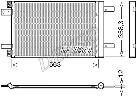 РАДИАТОР КОНДИЦИОНЕРА CITROEN C4 (GRAND) P?CASSO II (13-)