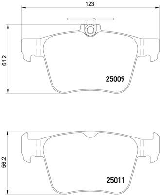КОЛОДКИ ТОРМОЗНЫЕ ЗАДНИЕ (VW GOLF 13- PASSAT 14- AUDI A3 12- SEAT LEON 13- SKODA SUPERB 15-)