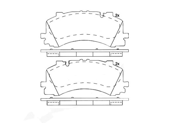 КОЛОДКИ ТОРМОЗНЫЕ ПЕРЕДНИЕ- (VW TOUAREG 18- AUDI A6 19- A7 19- Q7 16- Q8 19)