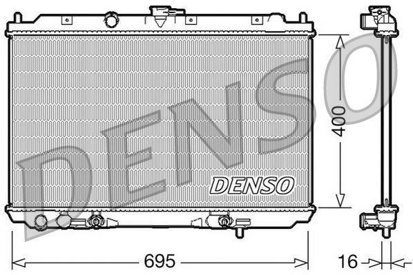 РАДИАТОР. ОХЛАЖДЕНИЕ ДВИГАТЕЛЯ NISSAN ALMERA TINO (00-06)