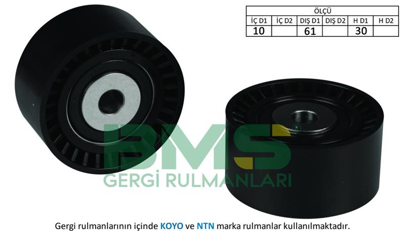 РОЛИК ЭКСЦЕНТРИКОВОГО НАТЯЖЕНИЯ P207-208-301-308-408-508-PARTNER-BERLINGO-C3-C4-FIESTA-FOCUS-CMAX-MONDEO