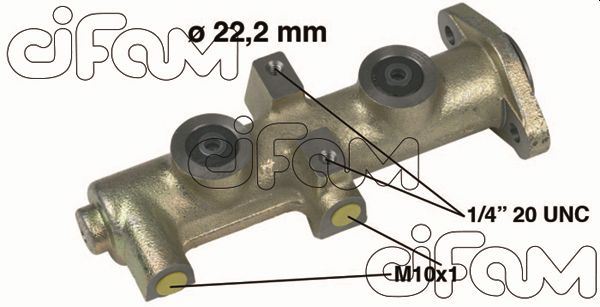 ЦИЛИНДР ГЛАВНЫЙ  3 DELIK TRANSIT 2.5 DIZEL TRITON (91-93)