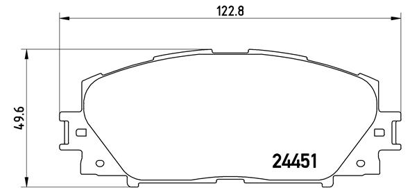 КОЛОДКИ ТОРМОЗНЫЕ ПЕРЕДНИЕ-(TOYOTA YARIS 06>11) (JAPONYA MONTAJ)