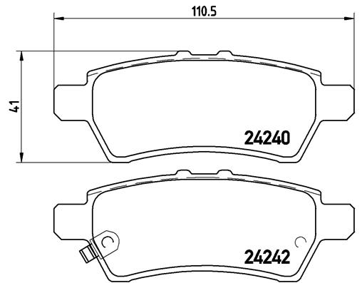 КОЛОДКИ ТОРМОЗНЫЕ ЗАДНИЕ-(NISSAN PATFINDER 05>11NAVARA 05>11)