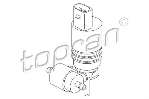 НАСОС ОМЫВАТЕЛЯ BORA 00=> CADDY II-III 95=> GOLF IV-V-VI-PLUS 97=> PASSAT 97=> POLO 95=> A3