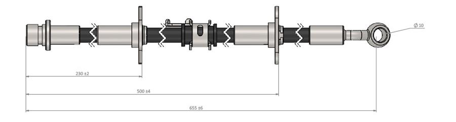 ШЛАНГ ТОРМОЗНОЙ  ПРАВЫЙ ПЕРЕДНИЙ INTEGRA 97-01