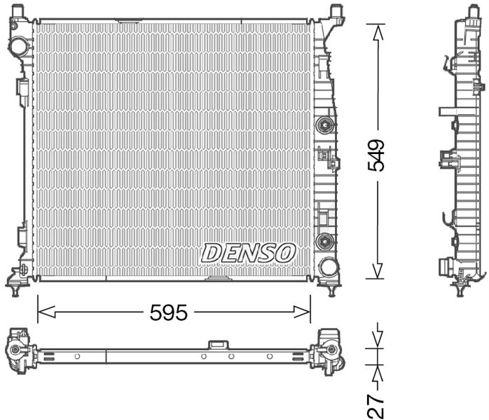 РАДИАТОР ОХЛАЖДЕНИЯ ДВС MERCEDES W166 X166 C292