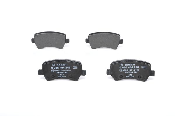 КОЛОДКИ ТОРМОЗНЫЕ ЗАДНИЕ S-MAX 09> 06> GALAXY III 06> VOLVO S60 10> S80 06> V60 -V70 06> XC60 08> XC70 06> RANGE ROVER EVOQUE 11>
