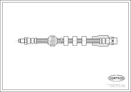 ШЛАНГ ТОРМОЗНОЙ ПЕРЕДНИЙ BMW E60 E61 E63 E64