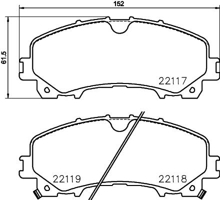 КОЛОДКИ ТОРМОЗНЫЕ ПЕРЕДНИЕ-(NISSAN XTRAIL 1.6 DIG-T 1.6DCI 1.6DCI 4?4 2014> 7 KOLTUK