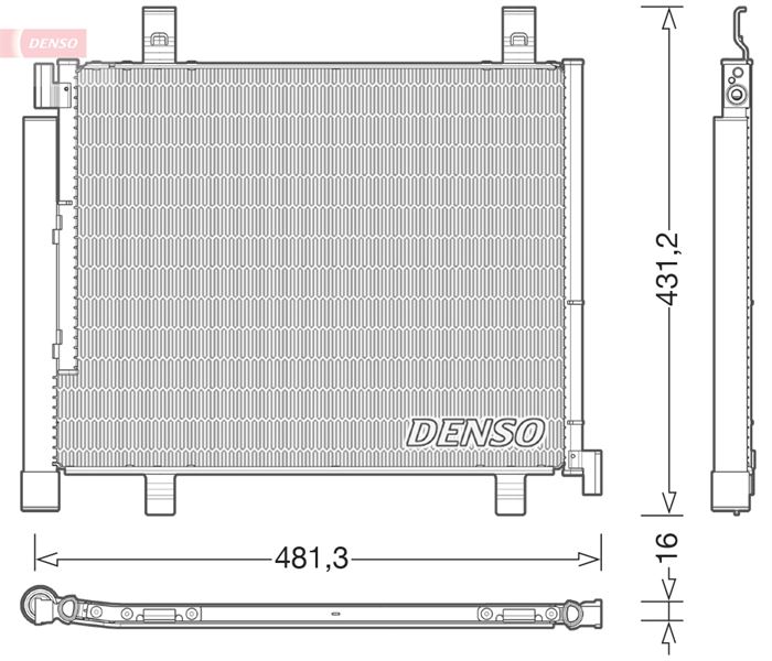 РАДИАТОР КОНДИЦИОНЕРА SEAT MII (KF1) (11-)