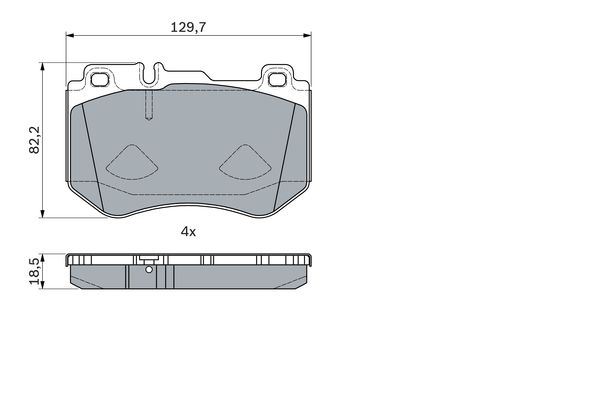 КОЛОДКИ ТОРМОЗНЫЕ ДИСКОВЫЕ ПЕРЕДНИЕ MERCEDES C-CLASS W205 S205 C205 A205