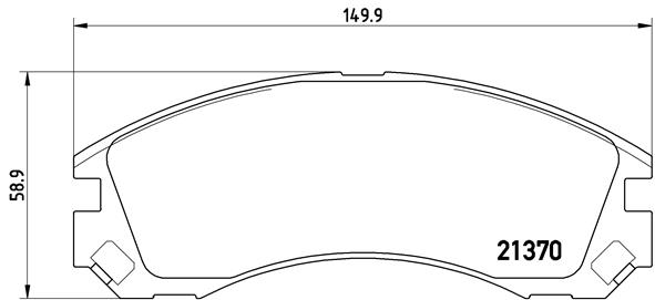 КОЛОДКИ ТОРМОЗНЫЕ ПЕРЕДНИЕ-(MITSUBISHI PAJERO 90>99GALANT 96>03) Low-Met