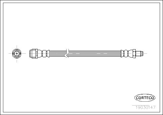ШЛАНГ ТОРМОЗНОЙ ЗАДНИЙ MERCEDES W168 W169 W245 VANEO 414