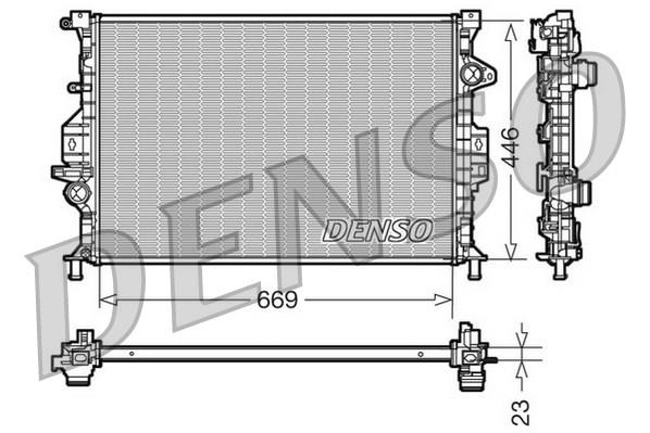 РАДИАТОР ОХЛАЖДЕНИЯ ДВС FOCUS II FOCUS II C MAX 1.6TDCI 2.0TDCI 1.6 1.8 04>08 C MAX 2.0 16V 1.6TDCI 07>