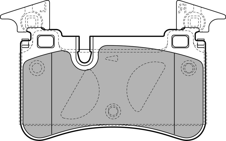 КОЛОДКИ ТОРМОЗНЫЕ  ЗАДНЯЯ MERCEDES AMG W204 S204 C204 C219 W211 W212 S212 R230