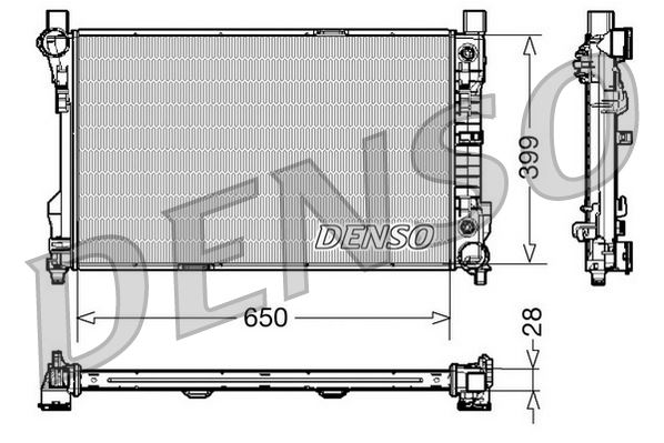 РАДИАТОР ОХЛАЖДЕНИЯ ДВС MERCEDES W203 CL203 S203 C209 A209 R171