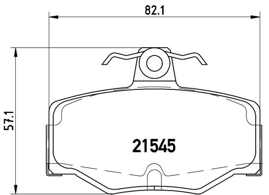 КОЛОДКИ ТОРМОЗНЫЕ ЗАДНИЕ-(NISSAN PRIMERA-P11 96>02 1.6ALMERA 02>)